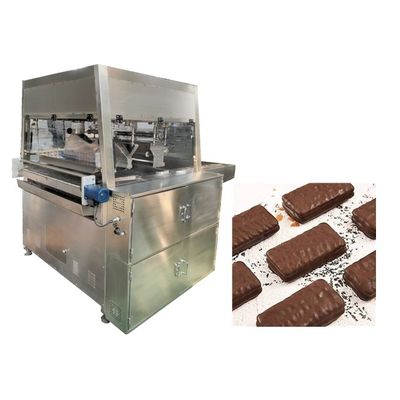 900 mm de qualité alimentaire 304SS machine à enrober le chocolat trois zones de température