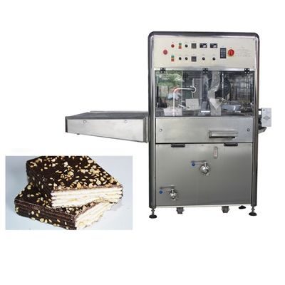 Enrober de chocolat pur avec échangeur de type tube et tunnel de refroidissement