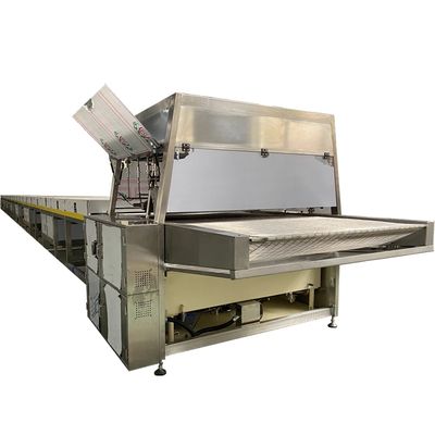 acheter Machine automatique de recouvrement de chocolat en acier inoxydable de 800 mm à large bande online manufacture
