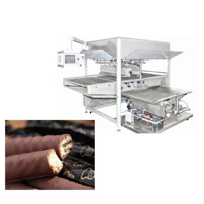 acheter 300 kg/heure Petite machine à revêtement de chocolat à commande automatique online manufacture